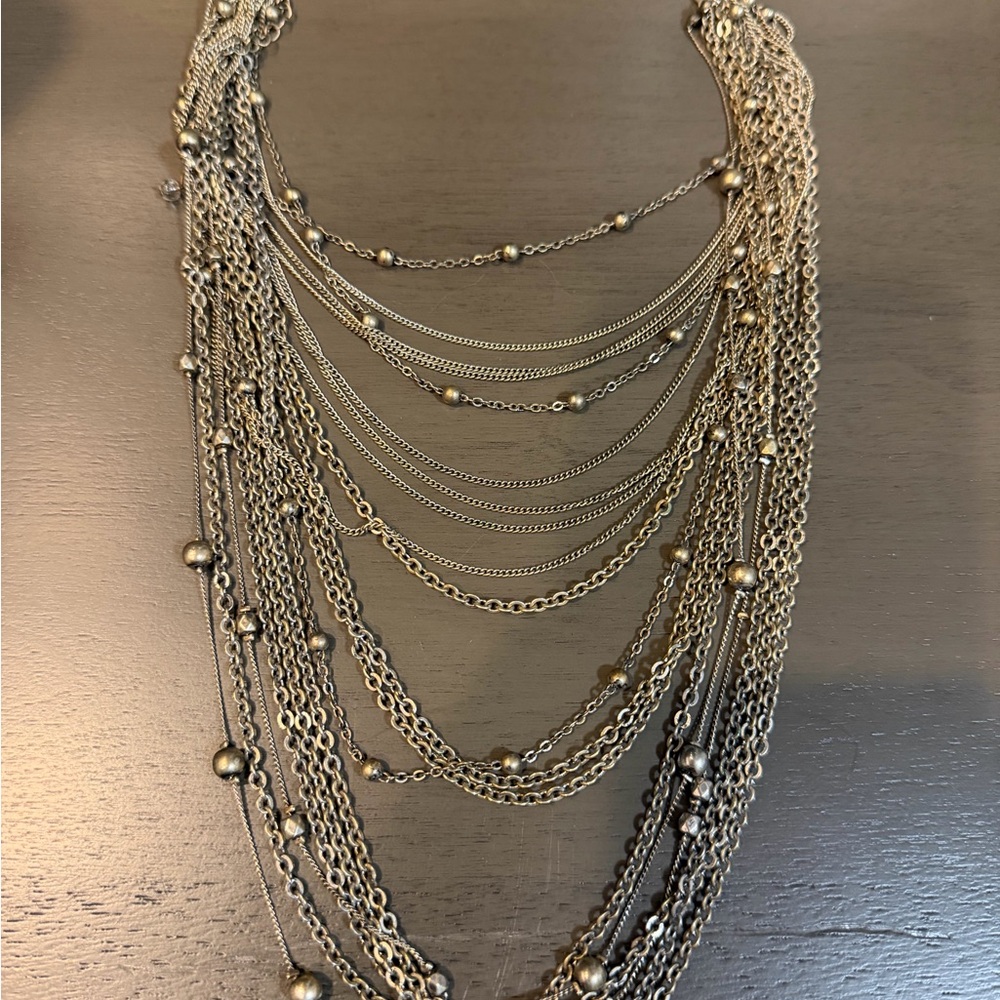 Multi‑Strand Silver‑Tone Necklace - Picture 3 of 3